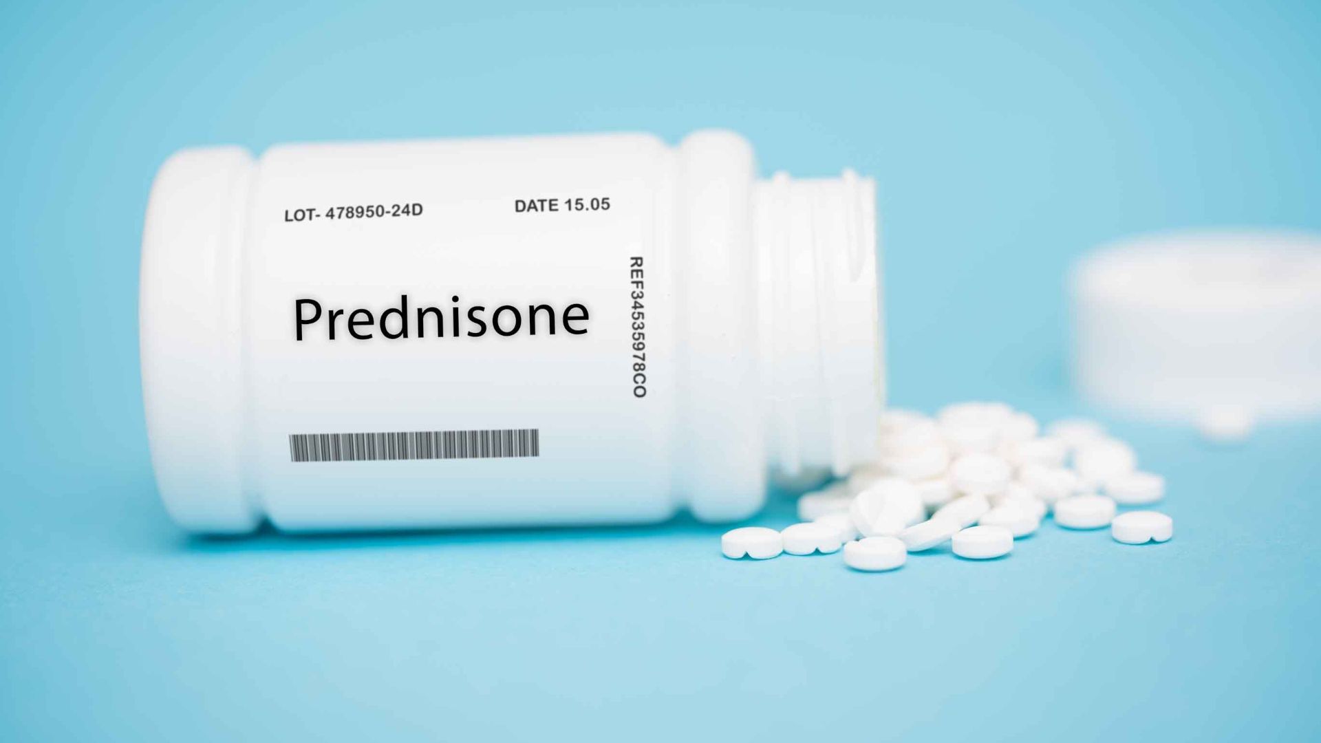 Box of prednisolone tablets